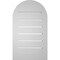Ekena Millwork Round Top Surface Mount PVC Gable Vent: Functional, w/ 2"W x 1-1/2"P Brickmould Frame, 14"W x 24"H GVPRT14X2402SF - alternate 4